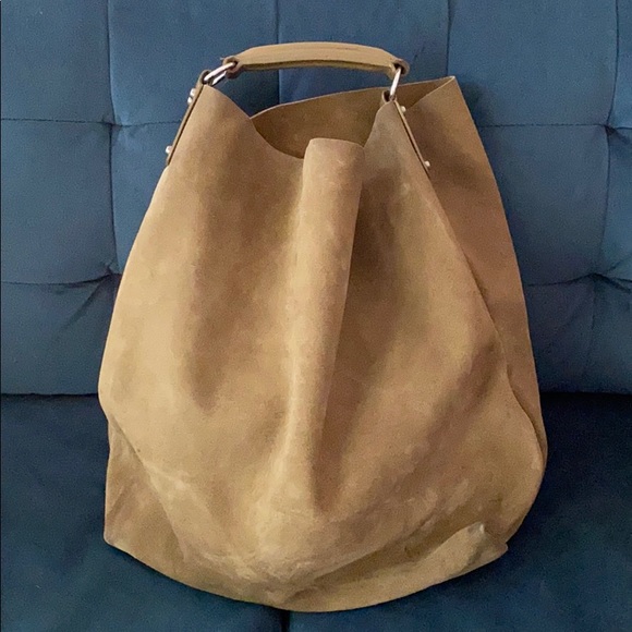 BALENCIAGA Suede Open Hobo / Bucket Bag! - Picture 2 of 6